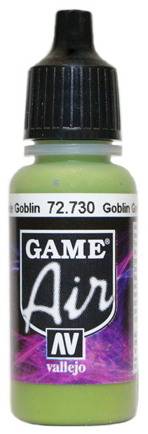 72730 Vallejo Game Air Краска "Гоблинский зелёный" / Goblin Green, 17 мл.