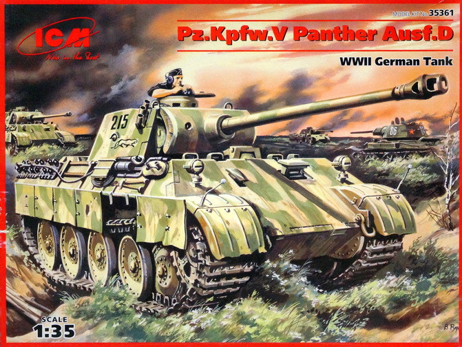 Сборная модель "Немецкий танк Pz.Kpfw V Ausf D "Panther"  М 1/35