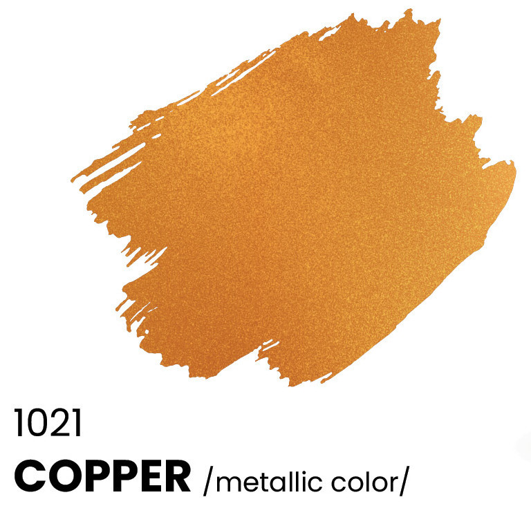 C1021 ICM Краска акриловая для творчества, цвет "Медь" (Copper), 12 мл.