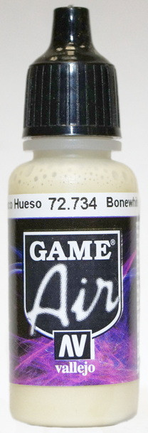 72734 Vallejo Game Air Краска "Костяной белый" / Bone White, 17 мл.