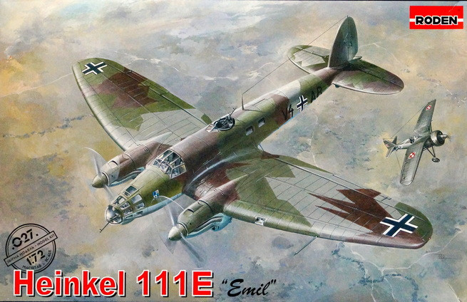 Сборная модель "Бомбардировщик He-111E"  М 1/72