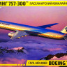 Сборная модель "Авиалайнер Боинг-757-300"   М 1/144
