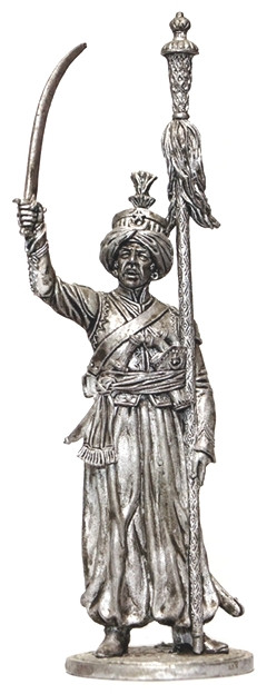 Оловянная миниатюра "Мамелюк с бунчуком. Франция, 1806-1814 годы"