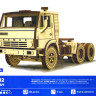 Конструктор из дерева "Седельный тягач КАМАЗ-54112"  М 1/35