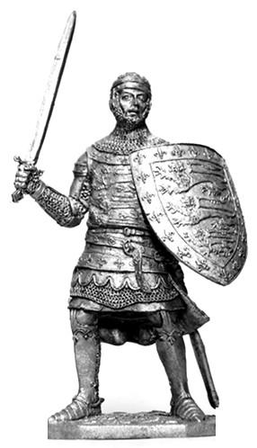 Оловянная миниатюра "Джон Плантагенет, герцог Корволла 1316-1336 гг."