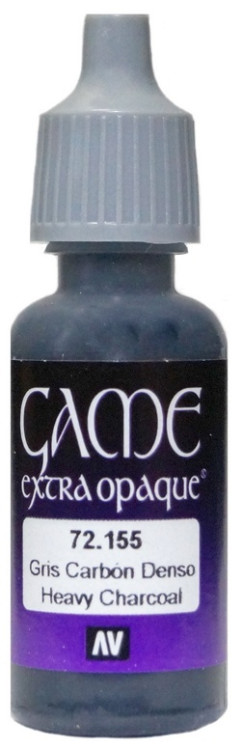 72155 Vallejo Game Color Extra Opaque Краска "Насыщенный древесный уголь" / Heavy Charcoal, 17 мл.