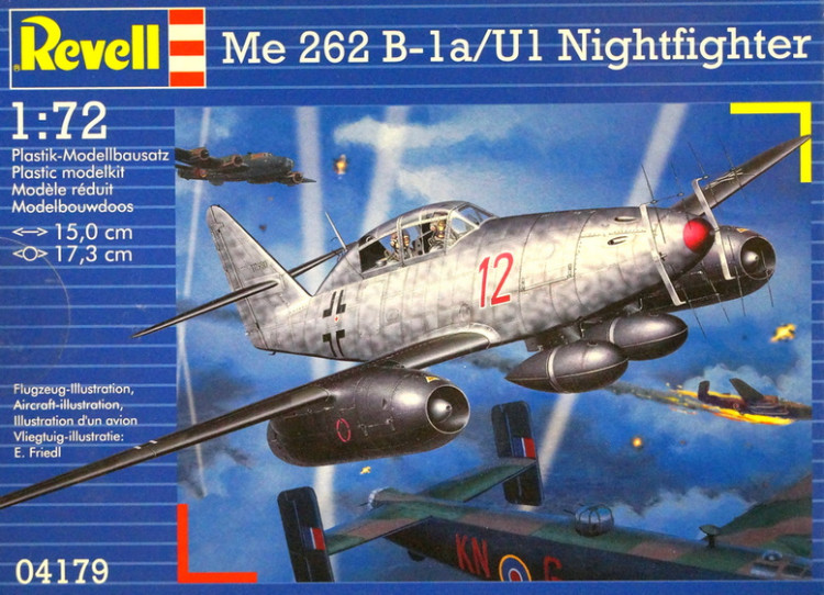 Сборная модель "Немецкий ночной истребитель Me-262 B-1a/U1"  М 1/72