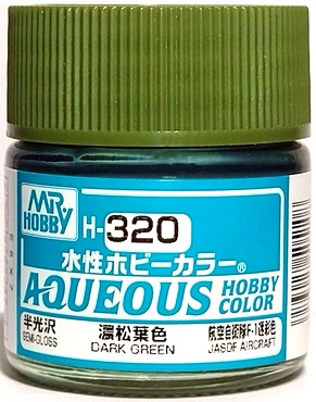 H320 Mr.Hobby Краска акриловая полуматовая "Темно-зеленый" / Dark Green, 10 мл. H320 Mr.Hobby Краска акриловая полуматовая "Темно-зеленый" / Dark Green, 10 мл.