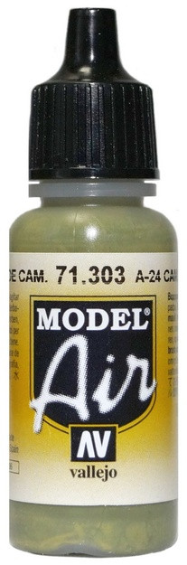 71303 Vallejo Model Air Краска "Камуфляжный зеленый А-24М" / A-24М Camouflage Green, 17 мл.