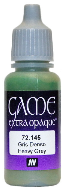 72145 Vallejo Game Color Extra Opaque Краска "Насыщенный серый" / Heavy Grey, 17 мл.