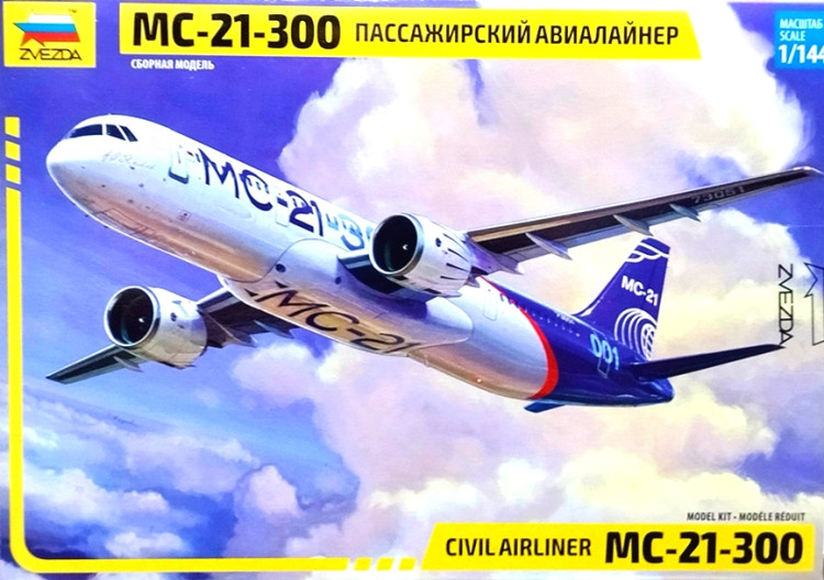 Сборная модель "Авиалайнер МС-21-300" М 1/144 Сборная модель "Авиалайнер МС-21-300" М 1/144