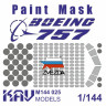 Окрасочная маска для модели самолёта Boeing 757 (Звезда), М 1/144 Окрасочная маска для модели самолёта Boeing 757 (Звезда), М 1/144