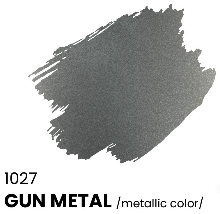 C1027 ICM Краска акриловая для творчества, цвет "Оружейная сталь" (Gun metal), 12 мл.