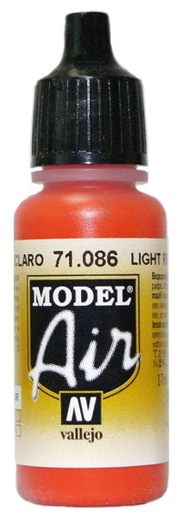 71086 Vallejo Model Air Краска "Красный светлый" / Light Red, 17 мл.
