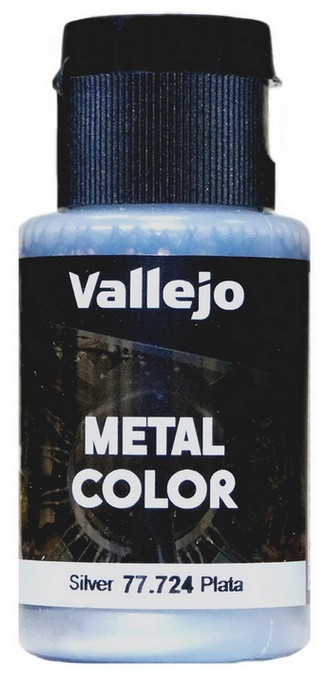 77724 Vallejo Краска-металлик акриловая "Серебро" / Silver, 32 мл.