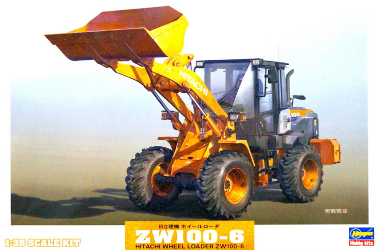 Сборная модель "Фронтальный погрузчик Hitachi Wheel Loader ZW100-6"  М 1/35