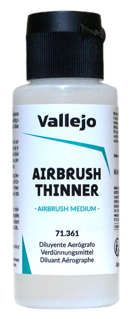 71361 Vallejo Разбавитель Airbrush Thinner, 60 мл.