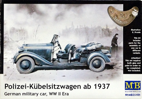 Сборная модель "Немецкий полицейский автомобиль Type 170"  М 1/35