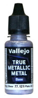 77121 Vallejo True Metallic Metal (Base) Краска-металлик акриловая "Чистое серебро" / Sterling Silver, 18 мл.