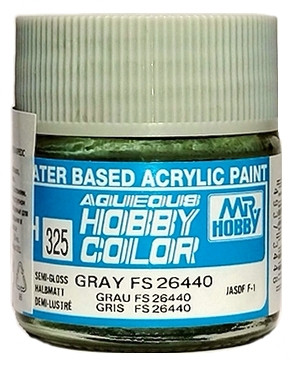 H325 Mr.Hobby Краска акриловая полуматовая "Серый FS26440" / Gray FS26440, 10 мл. H325 Mr.Hobby Краска акриловая полуматовая "Серый FS26440" / Gray FS26440, 10 мл.