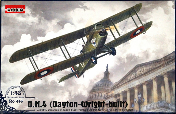 Сборная модель "Британский бомбардировщик D.H.4 (Dayton-Wright-built)"  М 1/48