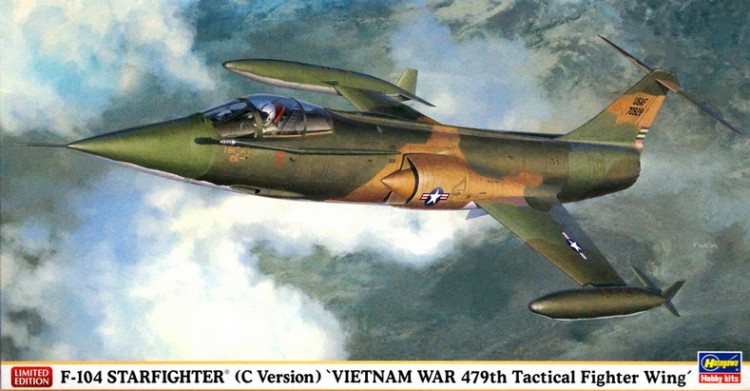 Сборная модель "Американский истребитель F-104C "Starfighter", (Война во Вьетнаме)" (Ограниченный выпуск) М 1/48