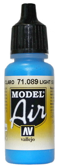71089 Vallejo Model Air Краска "Морской синий светлый" / Light Sea Blue, 17 мл.