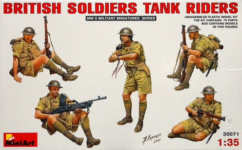 Набор миниатюр "Британский танковый десант"  М 1/35
