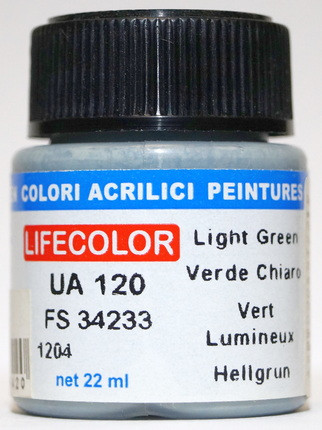 UA120 Lifecolor Краска "Светло-зелёный" / Light Green, FS34233, 22 мл.