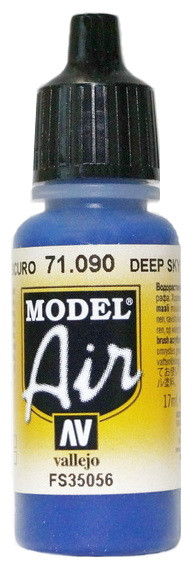 71090 Vallejo Model Air Краска "Небесный насыщенный", FS35056 / Deep Sky, 17 мл.