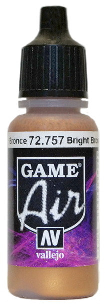 72757 Vallejo Game Air Краска "Яркая бронза" / Bright Bronze, 17 мл.