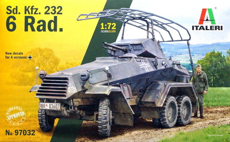 Сборная модель "Немецкий бронеавтомобиль Sd.Kfz.232"  М 1/72