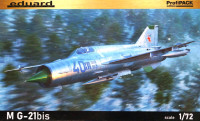 Сборная модель "Истребитель MiG-21bis", Profi Pack,  М 1/72