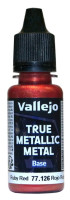 77126 Vallejo True Metallic Metal (Base) Краска-металлик акриловая "Рубиновый красный" / Ruby Red, 18 мл.