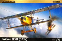 Сборная модель "Истребитель Fokker D.VII OAW поздний", Profi Pack, М 1/72