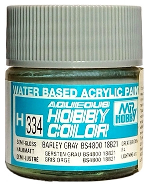 H334 Mr.Hobby Краска акриловая полуматовая "Ячменный серый BS4800/12B21" / Barley Gray BS4800/12B21, 10 мл. H334 Mr.Hobby Краска акриловая полуматовая "Ячменный серый BS4800/12B21" / Barley Gray BS4800/12B21, 10 мл.