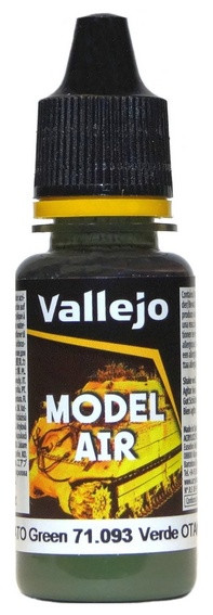 71093 Vallejo Model Air Краска "Зелёный NATO", FS34094 / NATO Green, 17 мл.