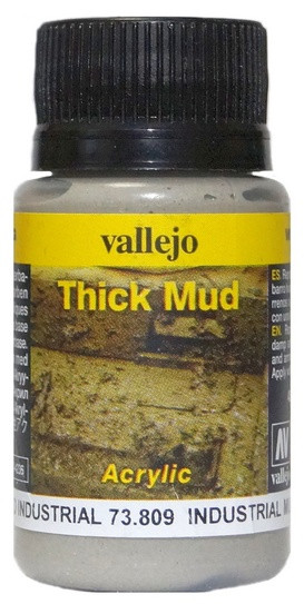 73809 Vallejo Weathering Effects. Эффект "Густая городская грязь" / Industrial Mud, 40 мл.