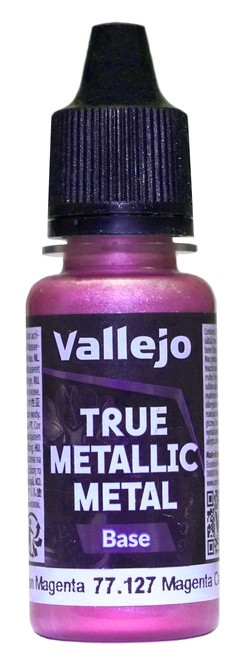 77127 Vallejo True Metallic Metal (Base) Краска-металлик акриловая "Малиново-пурпурный" / Crimson Magenta, 18 мл.