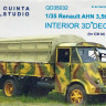 3D Декаль интерьера кабины для модели Renault AHN 3.5t (ICM)  М 1/35