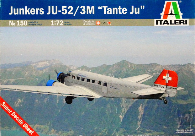 Сборная модель "Самолет Ju-52/3M"  М 1/72