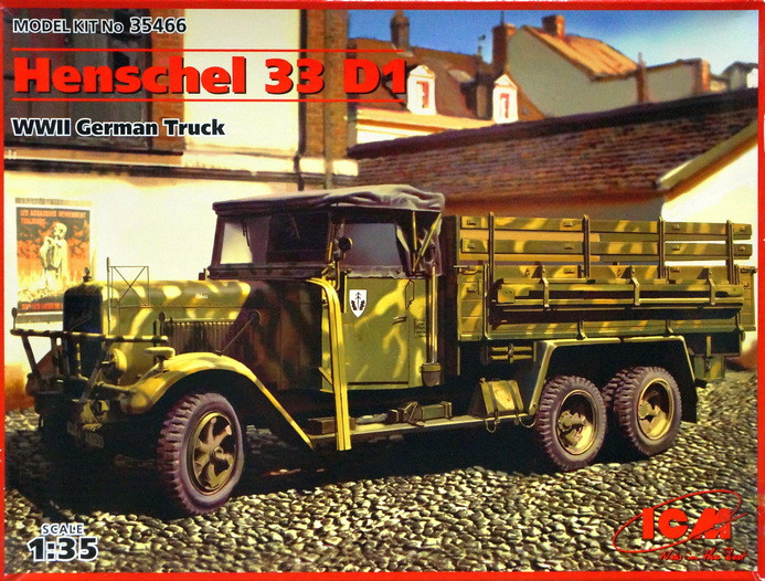 Сборная модель "Немецкий автомобиль Henschel Hs 33 D1"   М 1/35