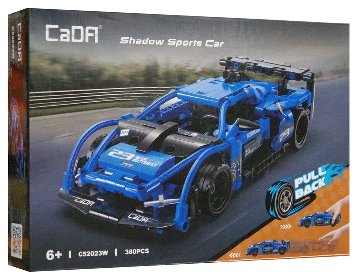 Конструктор CADA "Спортивный автомобиль Shadow", с инерционным мотором, 380 деталей.