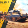 Сборная модель "Британский танк Crusader Mk.II с пехотой 8-й армии"  М 1/35