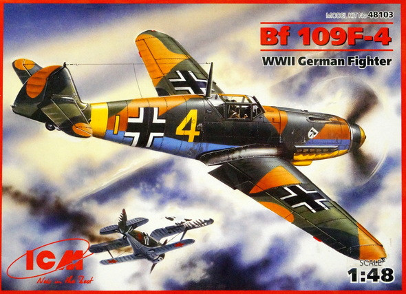 Сборная модель "Истребитель Ме-109F4"  М 1/48