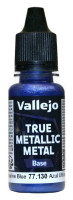 77130 Vallejo True Metallic Metal (Base) Краска-металлик акриловая "Ультрамариновый синий" / Ultramarine Blue, 18 мл.