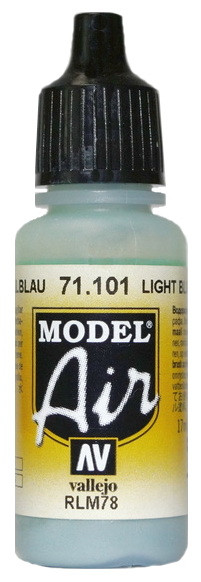 71101 Vallejo Model Air Краска "Светло-голубой", RLM78 / Light Blue, 17 мл.