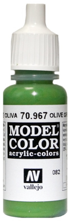 70967 Vallejo Краска акриловая "Оливково-зелёный" / Olive Green, 17 мл.