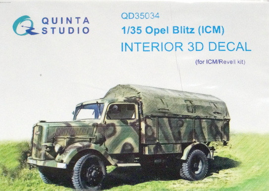 3D Декаль интерьера кабины Opel Blitz (ICM)  М 1/35