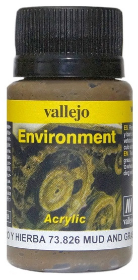 73826 Vallejo Weathering Effects. Эффект "Грязь и трава" / Mud and Grass Effects, 40 мл.
